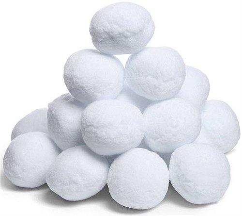 Indoor Snowball Fight - 20 Fake Snowballs